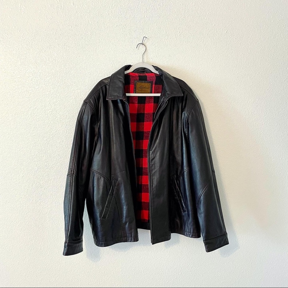 Men’s leather Lucchese jacket size XXL. NWOT.
